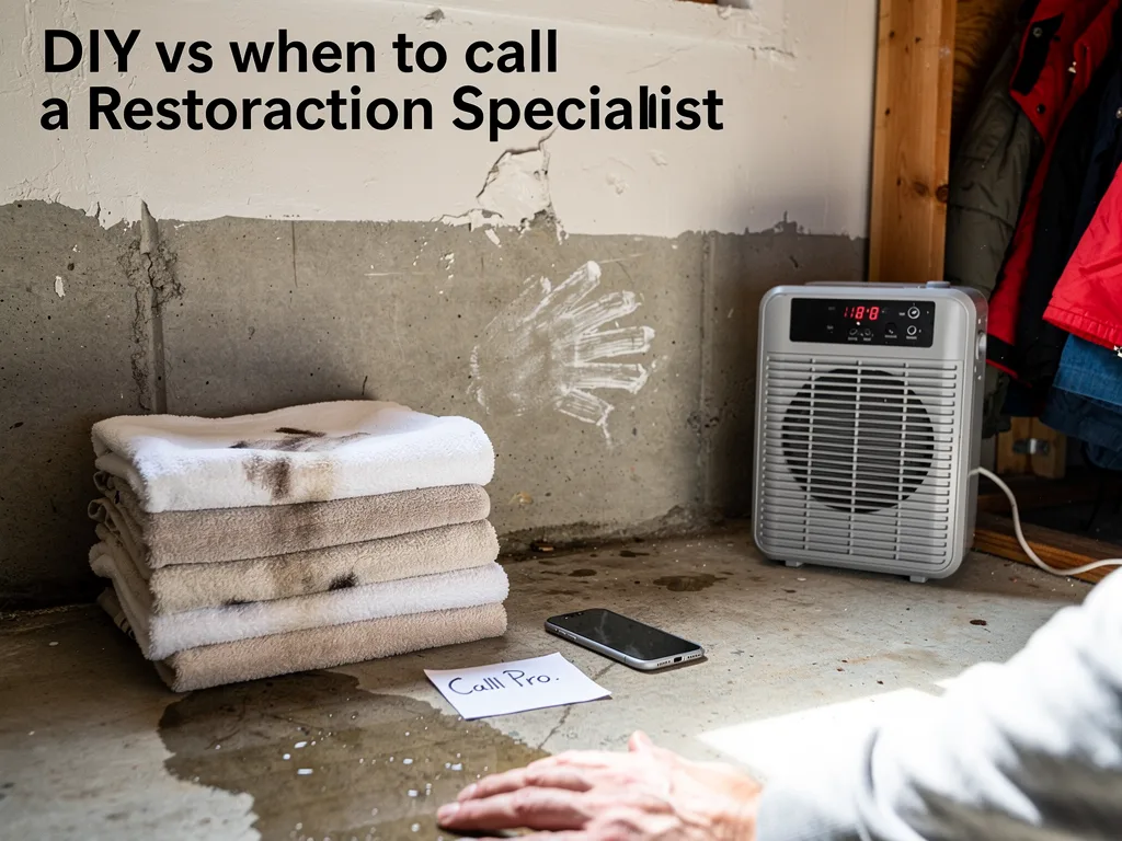 DIY vs when to call a restoration specialist