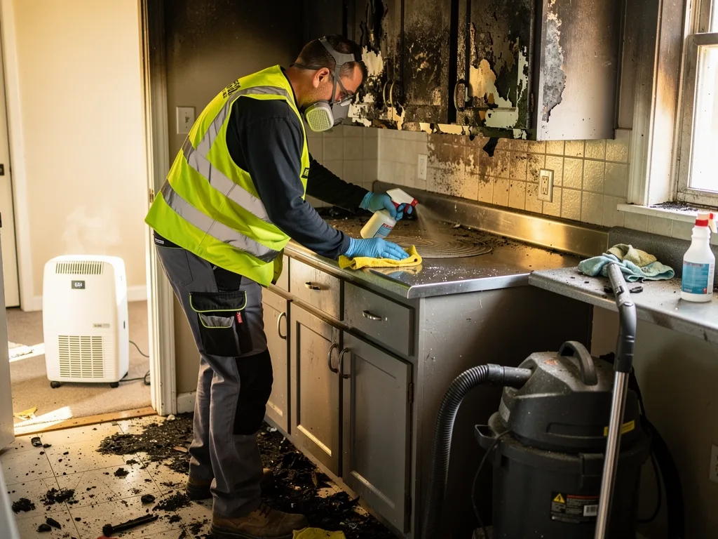 Kitchen Fire Cleanup